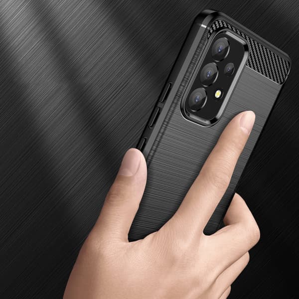 Carbon Case fleksibelt cover til Samsung Galaxy A53 5G sort