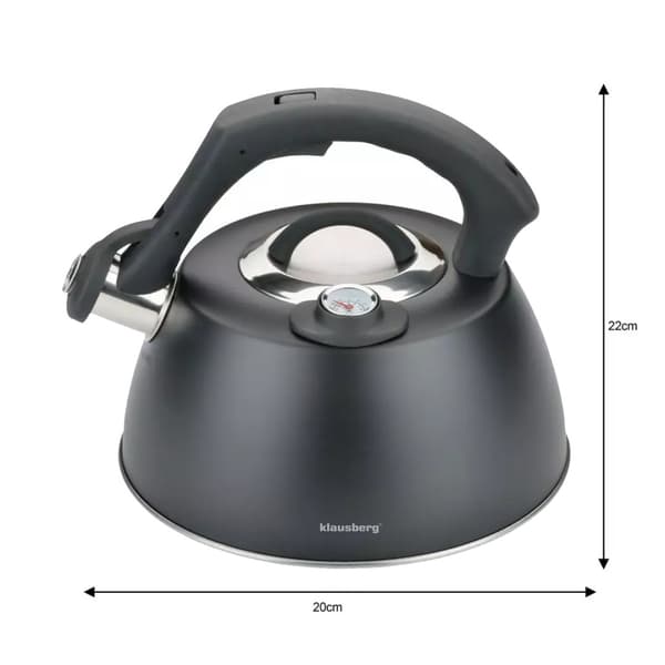 STÅLKOTEL MED TERMOMETER 3L KLAUSBERG KB-7371