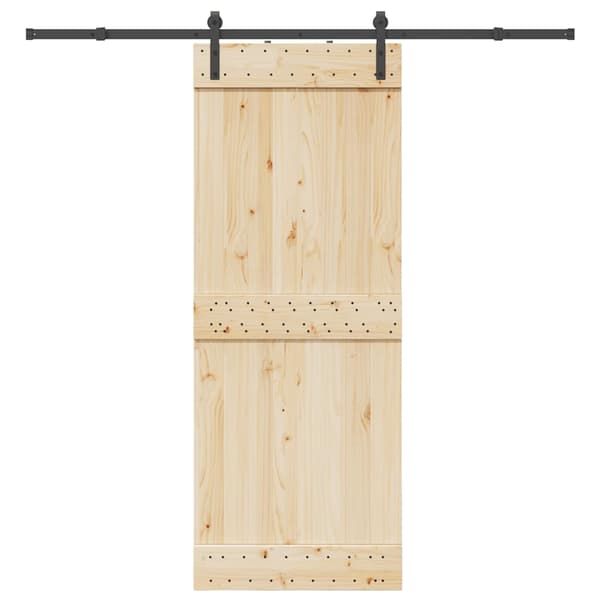 vidaXL Skjutdörrsinstallationssystem 213,5 cm stål svart