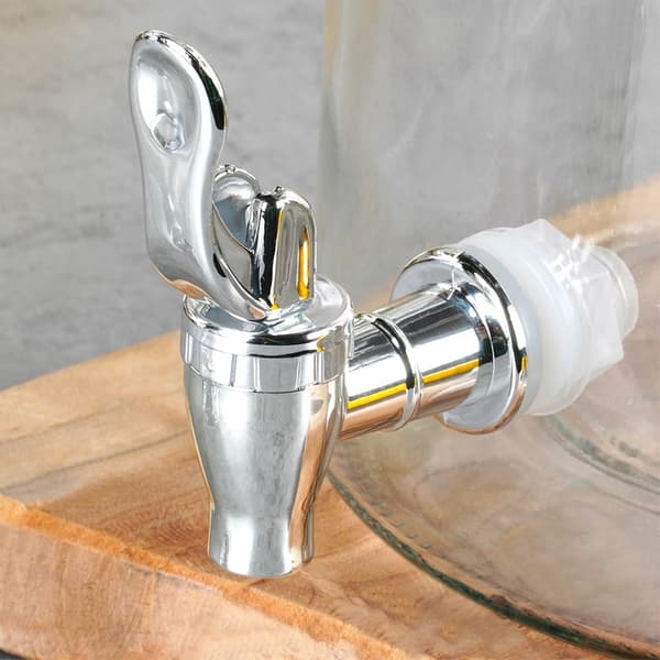 Lasinen juomapurkki hanalla 8 l ja 12 lasia 200 ml