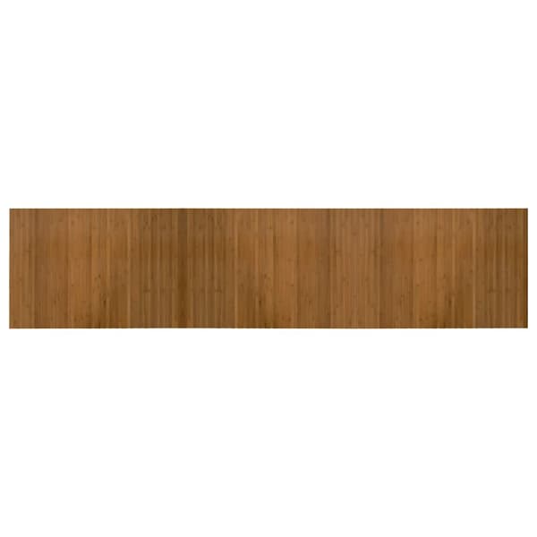 vidaXL Suorakulmainen matto, ruskea, 70x300 cm, bambu