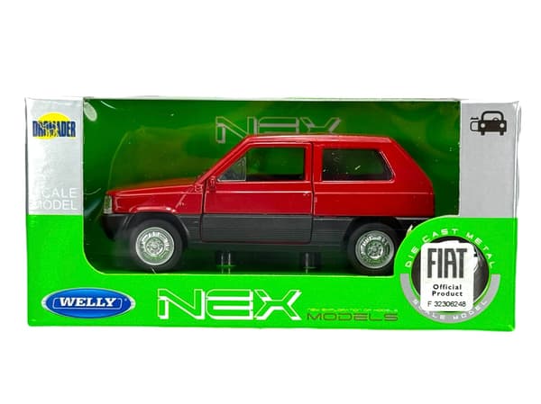 WELLY FIAT PANDA RED 1:34 43849