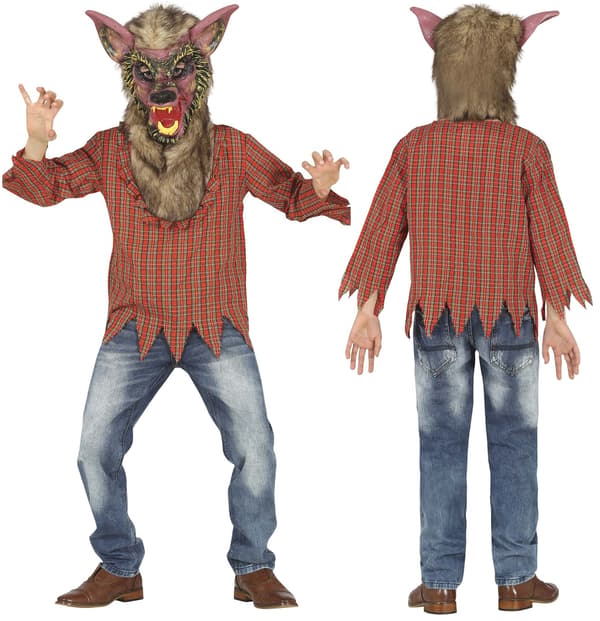 Varulvekostume til Halloween 7-9 år