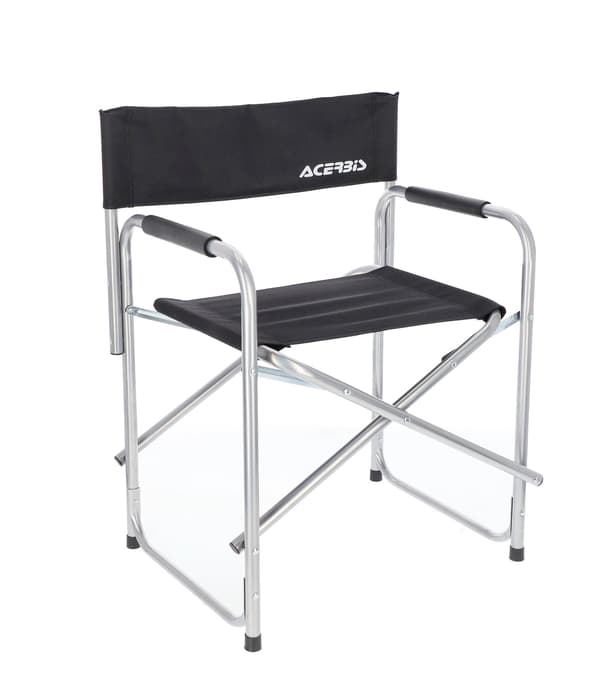 Acerbis hopplåbar campingstol musta 48x80 cm 100 kg kuormalle