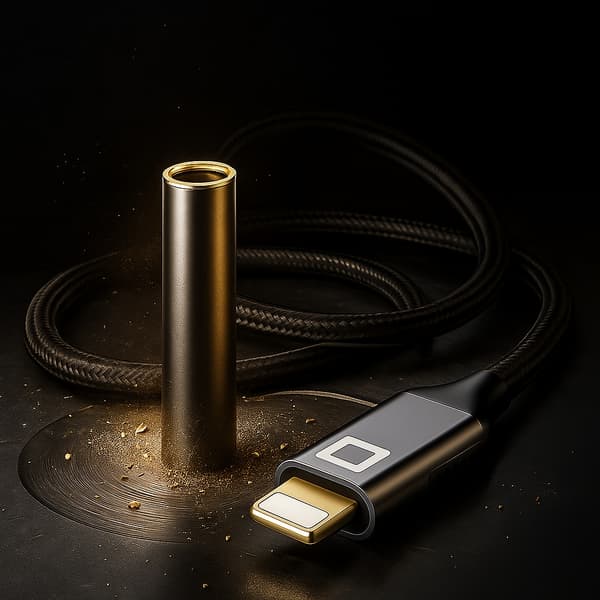 CO2-blixtadapter minijack 3,5 mm kabel för iPhone 12 13 14