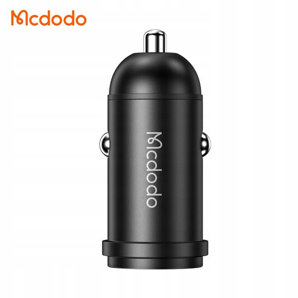 MCDODO HURTIG BILOPLADER TIL TELEFON USB-C LED + 1M USB-C KABEL