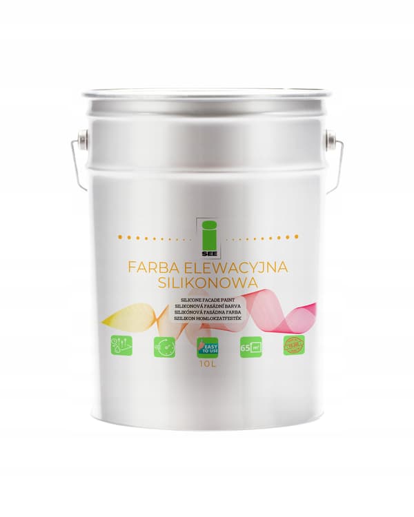 Pastellsilikonfasadfärg 5L Ånggenomsläpplig