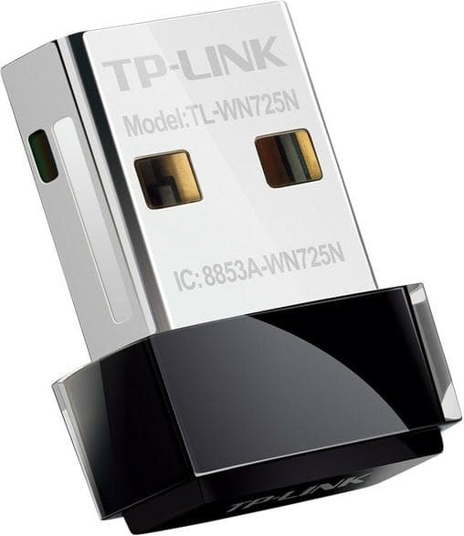 TP-LINK TL-WN725N Trådløst netværkskort Sort og sølv
