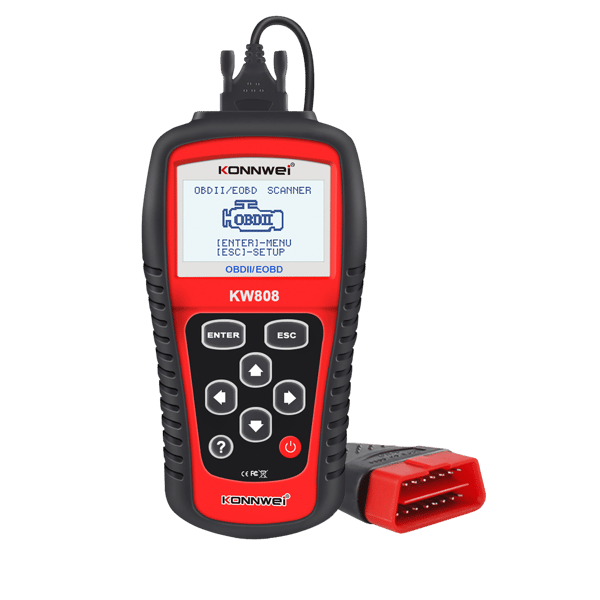 Akun diagnostiikkatesteri OBD2-skanneri Konnwei KW808