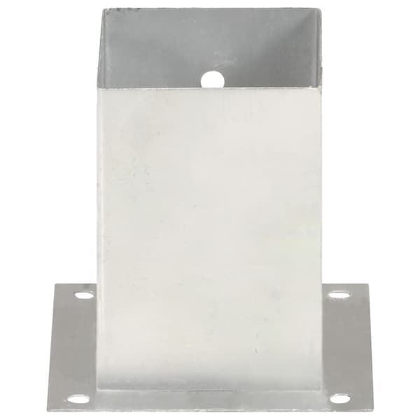 vidaXL Stolpsocklar, 4 st, galvaniserad metall, 101 mm