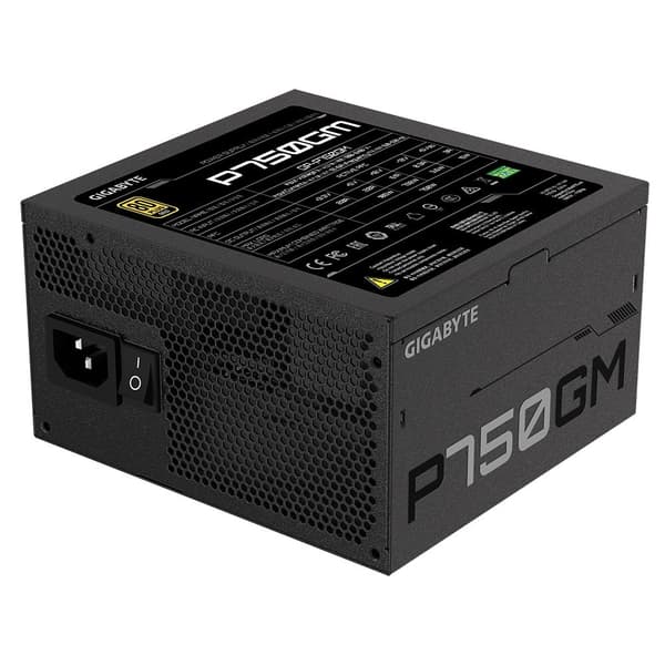 Gigabyte GP-P750GM computerstrømforsyning, 750 W, ATX, sort