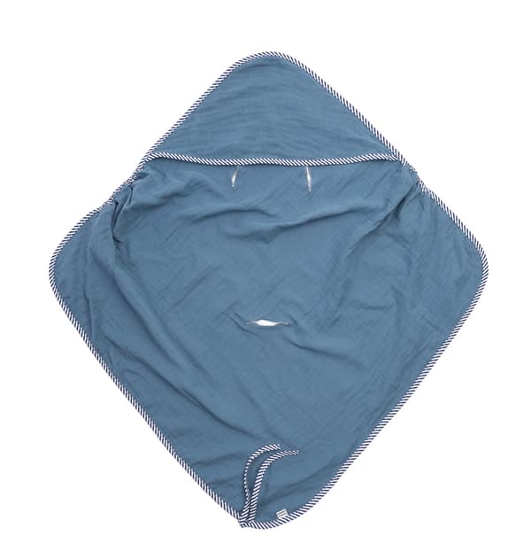 BLÅTT MUSLIN BILSTOLSKYDD 75x75