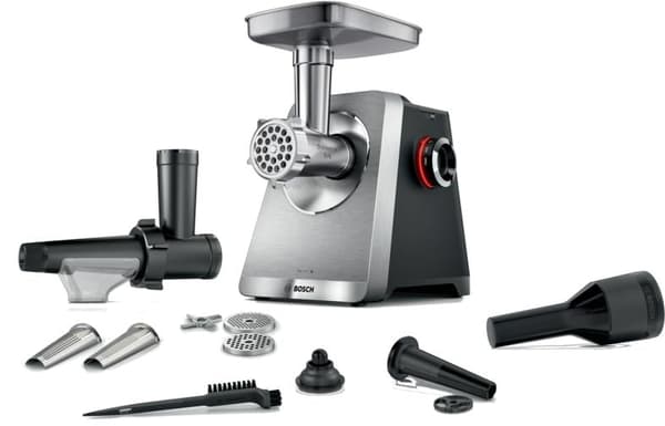 Bosch MFWS835M Serie 8 MultiPower Köttkvarn Silver-Svart