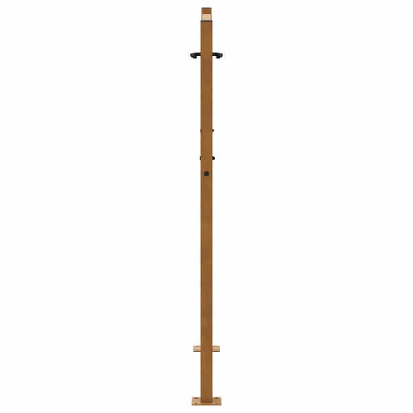 vidaXL havelåge 105x130 cm rustfri stål krydsmønster