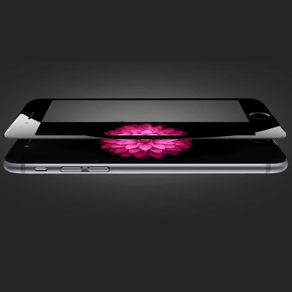 CO2 Härdat Glas för iPhone 6 6S Plus, 10D, Svart