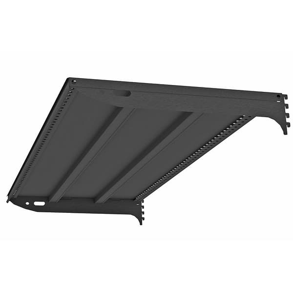 Mega-M Basic hylla L-100 cm G-40 cm antracit RAL7016 med 2 st väggbricka