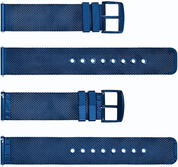 BLÅTT KLOCKARMBAND UNIVERSAL ROSTFRITT STÅL 18MM