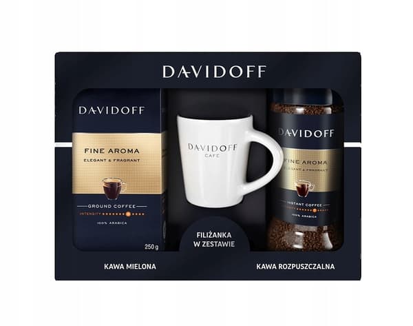 505791 Davidoff Fin Arom (250g+100g+kopp)