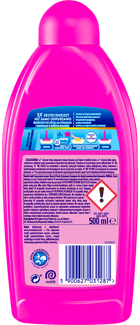 031287 Vanish Gold Shampoo til tæpper og håndklæder 3-i-1