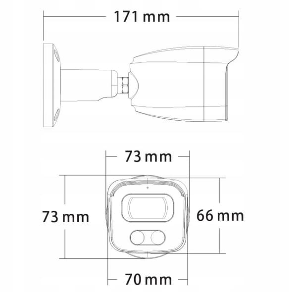 RTX IP 8MPx Sony Starvis PoE kamera IR mikrofon