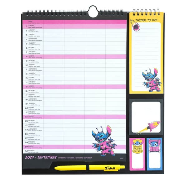 Disney Stitch - Väggkalender / Planerare 2024/2025