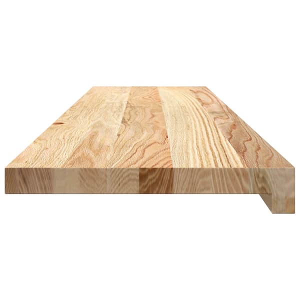 vidaXL trappetrin, 2 stk. ubehandlede, 100x25x2 cm massivt egetræ