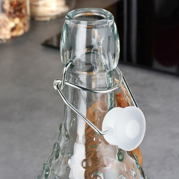 Glasflaska med klämma 1 l