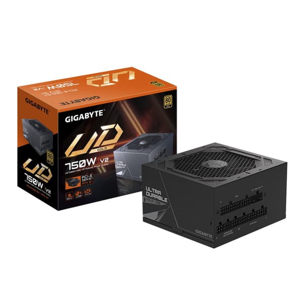 Gigabyte GP-UD750GM PG5 V2 PC-strømforsyning, 750W, modulær