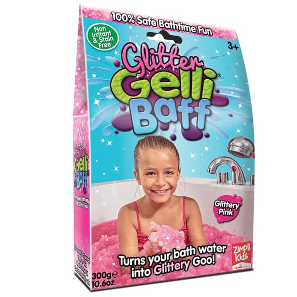 Gelli Baff Glitter Magic -kylpyjauhe, vaaleanpunainen 3+, Zimpli Kids