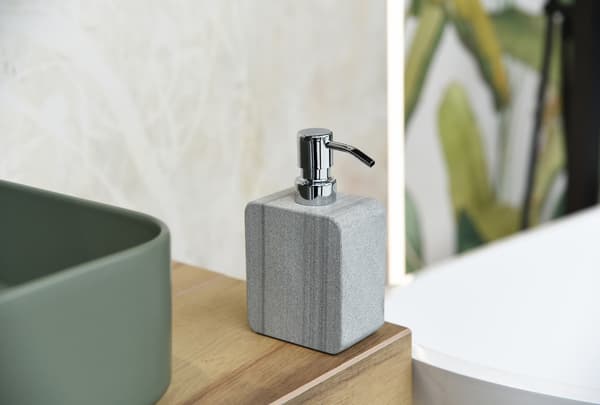 Q-BATH PREMIUM DECOR 1534 sæbedispenser i grå marmor