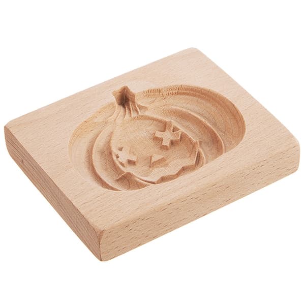 Træ kageudstikker Halloween græskar 10x8 cm