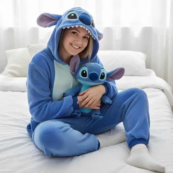 Kigurumi pyjamaskostume Lilo & Stitch Størrelse: 145-155 cm
