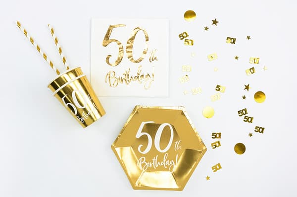 Metallinen konfetti numero 50 15g
