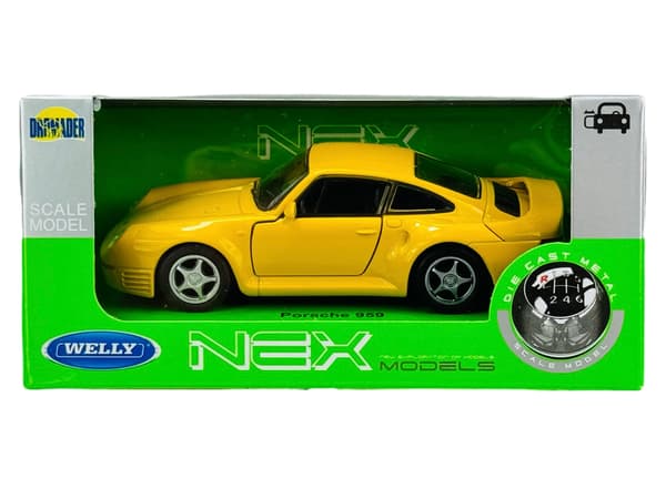 WELLY PORSCHE 959 GUL 1:34 43737