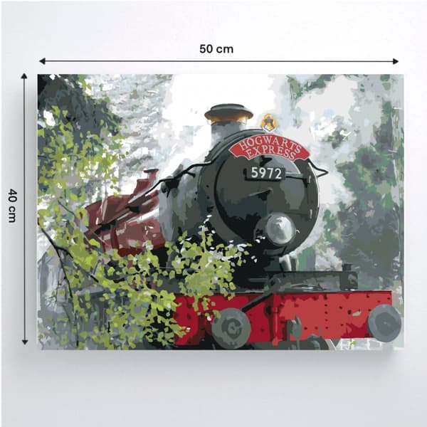 MÅLA MED SIFFROR Bilder att måla - Hogwarts Express 50x40 cm