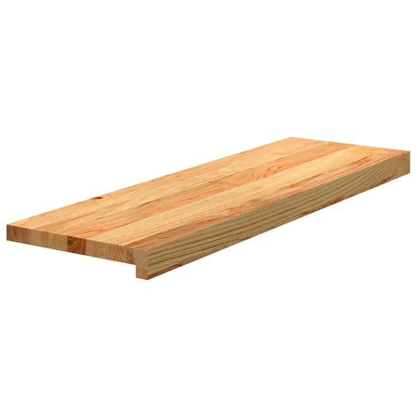 vidaXL trappetrin, 4 stk. brun 80x30x2 cm massivt egetræ