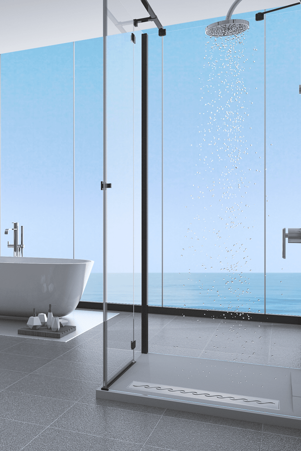 Decor Next Wave Linjärt Avlopp 60 cm Dekorativ Krom