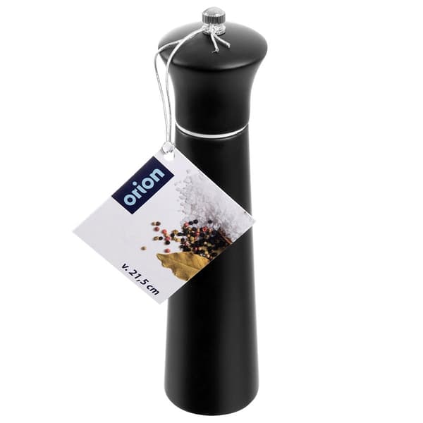 Træ peber- og saltkværn sort 21,5 cm