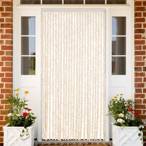 vidaXL insektnet beige og hvid 100x220 cm chenille