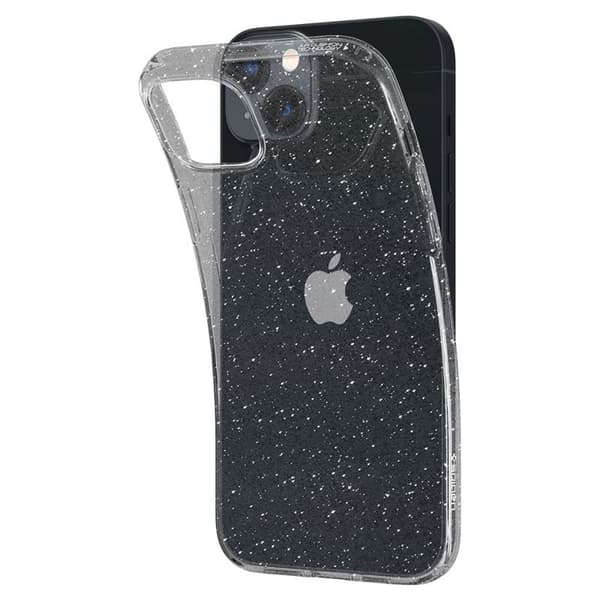Spigen Liquid Crystal Glitter - Skal till iPhone 15 Plus / iPhone 14 Plus (Klart)