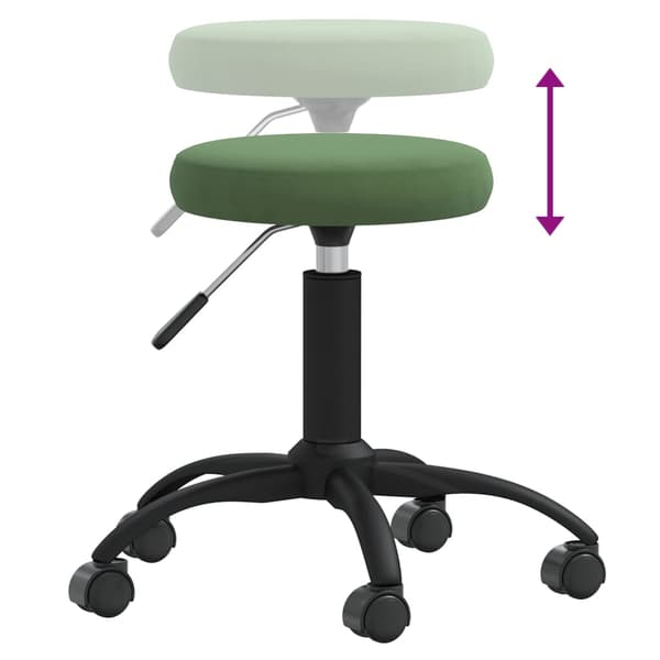 vidaXL Massagepall klädd i sammet mörkgrön