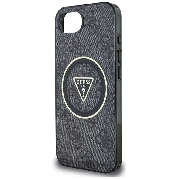 Guess IML Metal Glitter 4G Circle Triangle MagSafe - iPhone 16e cover (sort)