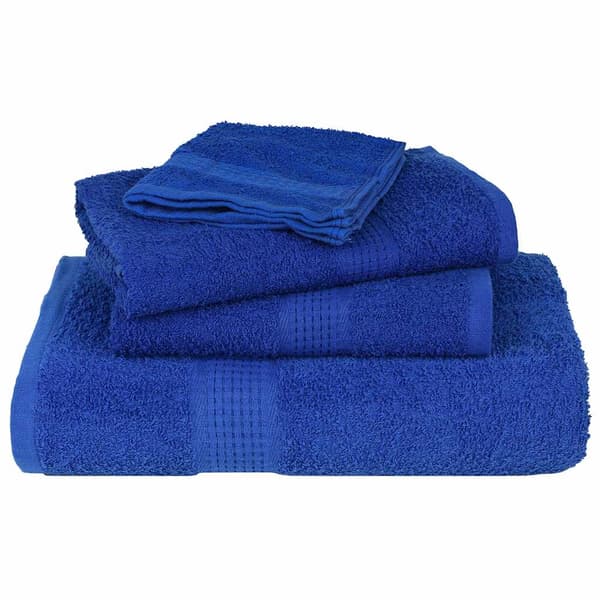 vidaXL Handdukar, 2 st, Blå, 30x30 cm, 100% Bomull