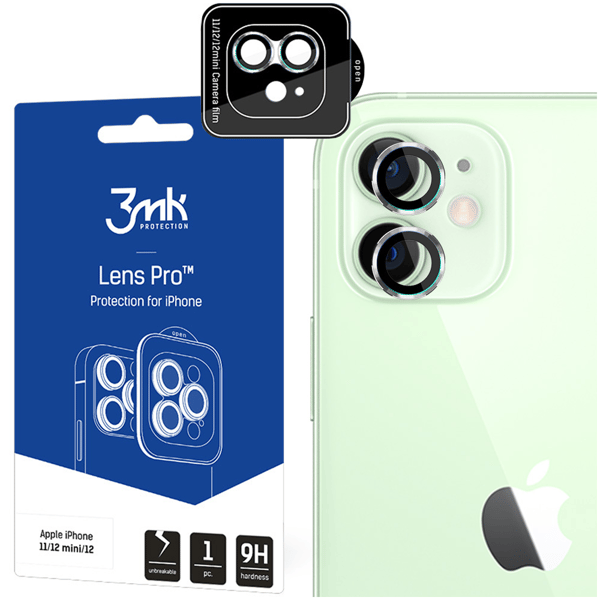 Apple iPhone 11/12 mini/12 - 3mk Linsskydd Pro Silver