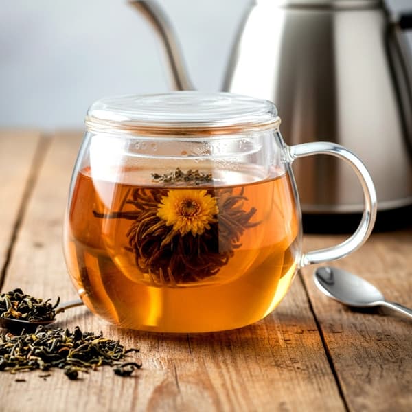 GLASKOP 400ml MED INFUSER OG LÅG 139815