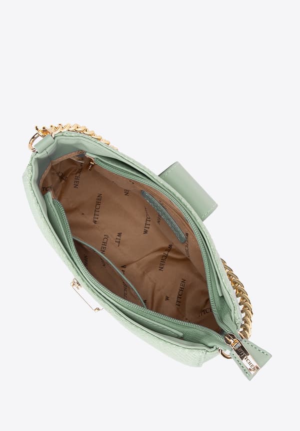 Wittchen dam crossbody-väska vävd grön polypropylen