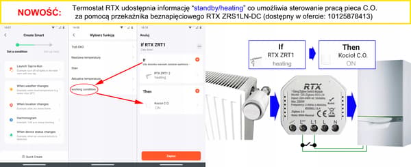 RTX-termostaattipää Älykäs termostaatti ZigBee TUYA Smart