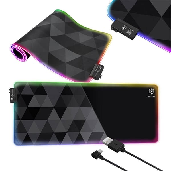 ONIKUMA MP006 RGB-spelplatta (svart)