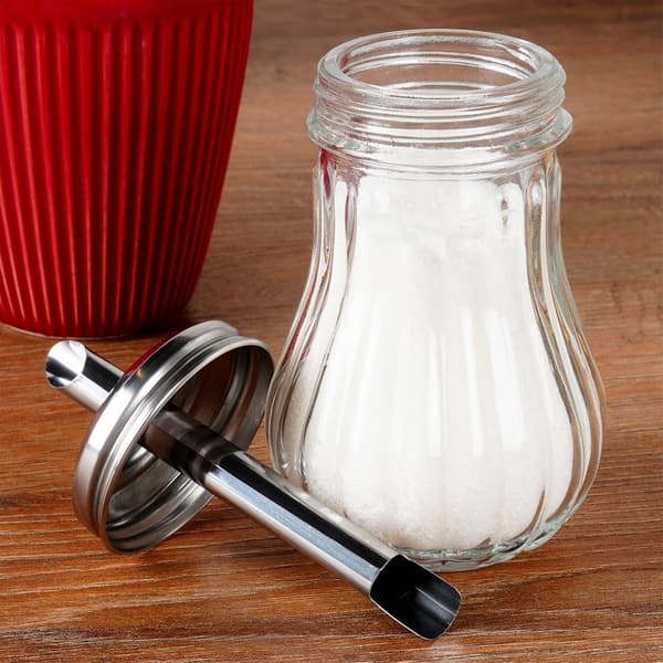 Sockerströare med dosering i glas 190 ml