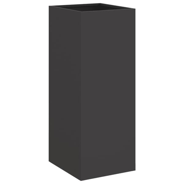 vidaXL plantekasse, sort, 32x29x75 cm, stål